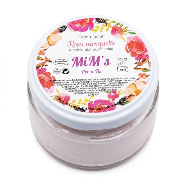 Crema facial de rosa mosqueta
